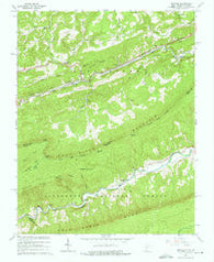 Oakvale West Virginia Historical topographic map, 1:24000 scale, 7.5 X 7.5 Minute, Year 1965