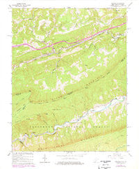 Oakvale West Virginia Historical topographic map, 1:24000 scale, 7.5 X 7.5 Minute, Year 1965