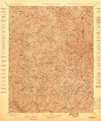 Oceana West Virginia Historical topographic map, 1:125000 scale, 30 X 30 Minute, Year 1898