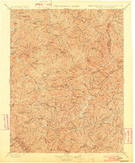 Oceana West Virginia Historical topographic map, 1:125000 scale, 30 X 30 Minute, Year 1898