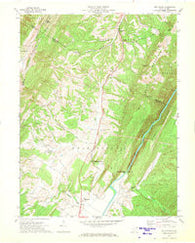 Old Fields West Virginia Historical topographic map, 1:24000 scale, 7.5 X 7.5 Minute, Year 1970