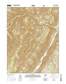Onego West Virginia Current topographic map, 1:24000 scale, 7.5 X 7.5 Minute, Year 2016