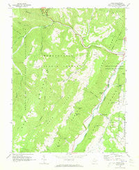Onego West Virginia Historical topographic map, 1:24000 scale, 7.5 X 7.5 Minute, Year 1968