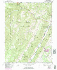 Onego West Virginia Historical topographic map, 1:24000 scale, 7.5 X 7.5 Minute, Year 1968