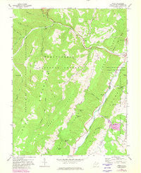 Onego West Virginia Historical topographic map, 1:24000 scale, 7.5 X 7.5 Minute, Year 1968