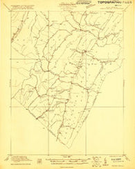 Orkney Springs Virginia Historical topographic map, 1:48000 scale, 15 X 15 Minute, Year 1921