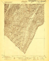 Orkney Springs Virginia Historical topographic map, 1:48000 scale, 15 X 15 Minute, Year 1921