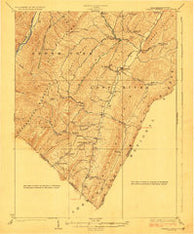 Orkney Springs Virginia Historical topographic map, 1:62500 scale, 15 X 15 Minute, Year 1923