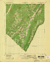 Orkney Springs Virginia Historical topographic map, 1:62500 scale, 15 X 15 Minute, Year 1944