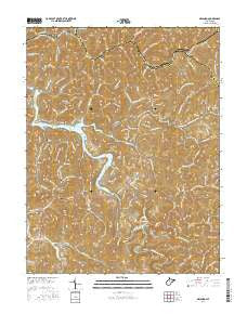 Orlando West Virginia Current topographic map, 1:24000 scale, 7.5 X 7.5 Minute, Year 2016