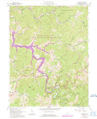 Orlando West Virginia Historical topographic map, 1:24000 scale, 7.5 X 7.5 Minute, Year 1965