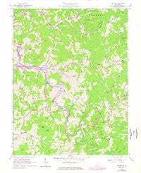 Orlando West Virginia Historical topographic map, 1:24000 scale, 7.5 X 7.5 Minute, Year 1965