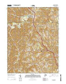 Osage West Virginia Historical topographic map, 1:24000 scale, 7.5 X 7.5 Minute, Year 2014