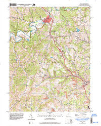 Osage West Virginia Historical topographic map, 1:24000 scale, 7.5 X 7.5 Minute, Year 1997