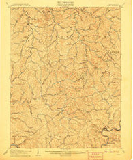 Otter West Virginia Historical topographic map, 1:62500 scale, 15 X 15 Minute, Year 1907