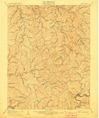 Otter West Virginia Historical topographic map, 1:62500 scale, 15 X 15 Minute, Year 1907