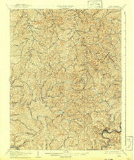 Otter West Virginia Historical topographic map, 1:62500 scale, 15 X 15 Minute, Year 1907