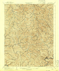 Otter West Virginia Historical topographic map, 1:62500 scale, 15 X 15 Minute, Year 1907