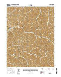 Oxford West Virginia Current topographic map, 1:24000 scale, 7.5 X 7.5 Minute, Year 2016