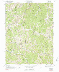 Oxford West Virginia Historical topographic map, 1:24000 scale, 7.5 X 7.5 Minute, Year 1964