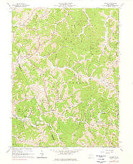 Oxford West Virginia Historical topographic map, 1:24000 scale, 7.5 X 7.5 Minute, Year 1964