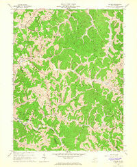 Oxford West Virginia Historical topographic map, 1:24000 scale, 7.5 X 7.5 Minute, Year 1964