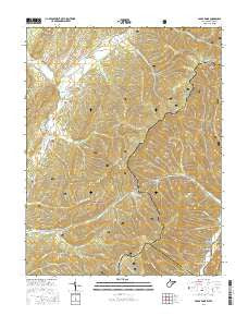 Paddy Knob West Virginia Current topographic map, 1:24000 scale, 7.5 X 7.5 Minute, Year 2016