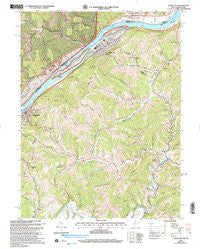 Paden City West Virginia Historical topographic map, 1:24000 scale, 7.5 X 7.5 Minute, Year 2002