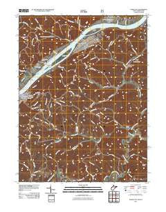 Paden City West Virginia Historical topographic map, 1:24000 scale, 7.5 X 7.5 Minute, Year 2011