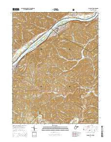 Paden City West Virginia Historical topographic map, 1:24000 scale, 7.5 X 7.5 Minute, Year 2014