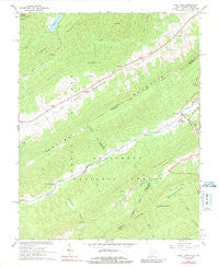 Paint Bank Virginia Historical topographic map, 1:24000 scale, 7.5 X 7.5 Minute, Year 1966