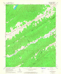 Paint Bank Virginia Historical topographic map, 1:24000 scale, 7.5 X 7.5 Minute, Year 1966