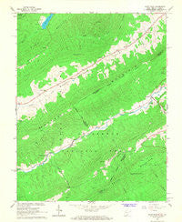 Paint Bank Virginia Historical topographic map, 1:24000 scale, 7.5 X 7.5 Minute, Year 1966