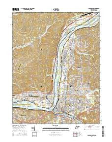 Parkersburg West Virginia Current topographic map, 1:24000 scale, 7.5 X 7.5 Minute, Year 2016