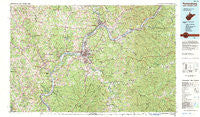Parkersburg West Virginia Historical topographic map, 1:100000 scale, 30 X 60 Minute, Year 1981