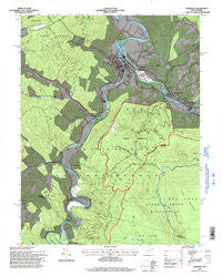 Parsons West Virginia Historical topographic map, 1:24000 scale, 7.5 X 7.5 Minute, Year 1995