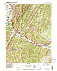 Patterson Creek West Virginia Historical topographic map, 1:24000 scale, 7.5 X 7.5 Minute, Year 1996