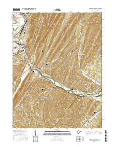 Patterson Creek West Virginia Current topographic map, 1:24000 scale, 7.5 X 7.5 Minute, Year 2016