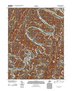 Paw Paw West Virginia Historical topographic map, 1:24000 scale, 7.5 X 7.5 Minute, Year 2011