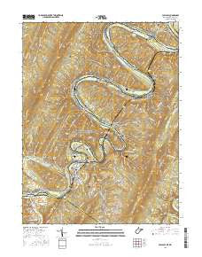 Paw Paw West Virginia Current topographic map, 1:24000 scale, 7.5 X 7.5 Minute, Year 2016