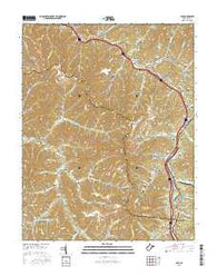 Pax West Virginia Current topographic map, 1:24000 scale, 7.5 X 7.5 Minute, Year 2016