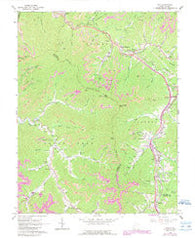Pax West Virginia Historical topographic map, 1:24000 scale, 7.5 X 7.5 Minute, Year 1965