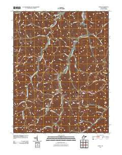 Peniel West Virginia Historical topographic map, 1:24000 scale, 7.5 X 7.5 Minute, Year 2011