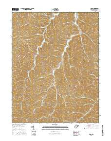 Peniel West Virginia Current topographic map, 1:24000 scale, 7.5 X 7.5 Minute, Year 2016