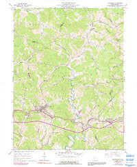 Pennsboro West Virginia Historical topographic map, 1:24000 scale, 7.5 X 7.5 Minute, Year 1961
