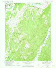 Petersburg East West Virginia Historical topographic map, 1:24000 scale, 7.5 X 7.5 Minute, Year 1969