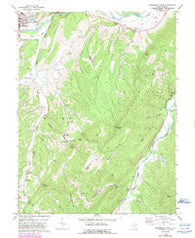 Petersburg East West Virginia Historical topographic map, 1:24000 scale, 7.5 X 7.5 Minute, Year 1969