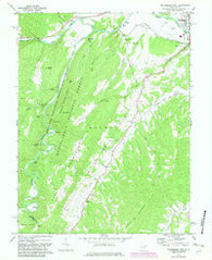 Petersburg West West Virginia Historical topographic map, 1:24000 scale, 7.5 X 7.5 Minute, Year 1969