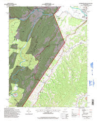 Petersburg West West Virginia Historical topographic map, 1:24000 scale, 7.5 X 7.5 Minute, Year 1995