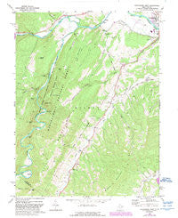Petersburg West West Virginia Historical topographic map, 1:24000 scale, 7.5 X 7.5 Minute, Year 1969